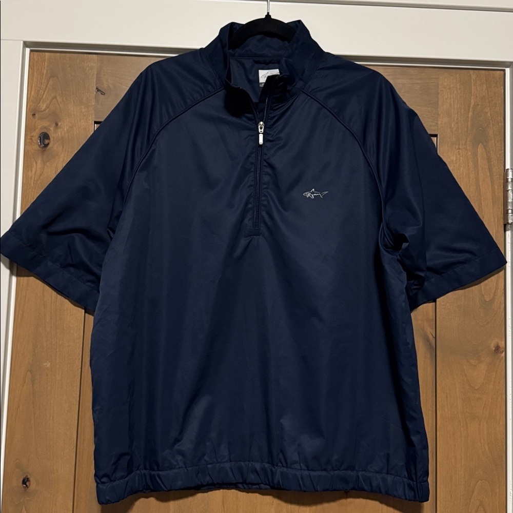 Greg Norman Everbest Mens L Golf windbreaker Sport shirt lightweight Activewear